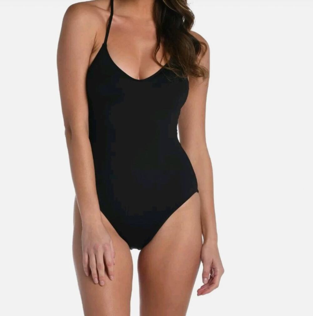 La Blanca Island Goddess Underwire Scoop Front One Piece Black 6